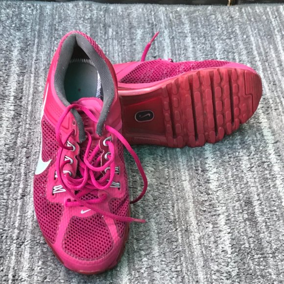 Nike Air Max 2014 Fuchsia Pink Running Shoes 555363-602 Size 9.5 - Picture 15 of 16